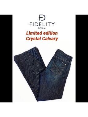 Fidelity Limited edition crystal Calvary jeans